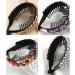 Ponytail Hair Clips - 4 Pcs Gradient Rhinestone Hair Styling Claws in White Purple Champagne Gold | Large Glittering Hair Pins Accessories for Women and Girls - Buy Online on SooperMarket.com