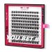 PRO Cluster Lashes 120 Pcs Lash Clusters 3D Fluffy DIY Eyelash Extension Individual Lashes Thin Band Easy to Apply at home Lashes (Ecstatic 10-16mix) 10-16 mix Ecstatic