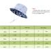 LANGZHEN Beach Sun Protection Hat | Baby Girls Adjustable Wide Brim Play Hat | Light Blue - Fish | 1-2 Years - Buy Online on SooperMarket.com