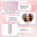 4 Pcs Heart Shaped Rhinestone Hand Mirrors | Portable Makeup Mirror Set for Women | Perfect Gift for Mother's Day & Weddings - Pink, White, Red - Buy Online on SooperMarket.com