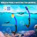 Adults Snorkeling Set with Dry Top Snorkel, Flippers, Mask, and Gear Bag - Blue-Black - Large-X-Large - Buy Online on SooperMarket.com