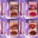 Gireatick 4pcs Two-tone Lipstick set 3 Matte + 1 Glitter Silky Texture Velvet Lipstick 2 in 1 Lipstick and Lip Liner for Long Lasting Bitten Lip-look Lip Makeup - Buy Online on SooperMarket.com