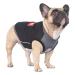iChoue Quick Dry Shirts for Dogs Cooling Shirt Sleeveless Stretchy Tank Top Vest Clothes French Bulldog English Pug Grey Black - Large Large (Pack of 1) Grey and Black