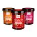 Xucker jam fruit spread combi 3 types of strawberry apricot & raspberry (74% fruit) 3 x 220 g - xylitol without genetic engineering vegan sugar arm