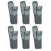 GBM Secure Step Safety Socks Double Sided Non-Slip 6 Pairs M Grey
