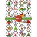 PRECUT Christmas Edible Cupcake Toppers - Festive Mix #1 Premium Thickness SWEETENED VANILLA - wafer card disc cake decorations (Pack of 12) - Buy Online on SooperMarket.com