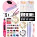 Electric nail drill acrylic Nail Nail Tips Kit with 36W UV lamp gel manicure-dryer lamp acrylic nail 3D synthetic drill nail snap manicure accessories nail polish decoration and 12 colors glitter for nails nailset