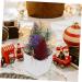 HOMSFOU 5pcs Christmas Simulation Potted Plant Tiny Christmas Tree Christmas Pine Tree Artificial Plant for Desk Decor Fake Plant Christmas Plant Decoration Small Plant Plastic Office Mini Goldenx5pcs 21X11cmx5pcs - Buy Online on SooperMarket.com