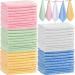 100 Pcs Bamboo Washcloths Towel Bulk 10 x 10 Inch Baby Wash Cloth for Bathroom Soft Quick Drying Bamboo Towels Face Towel for Washing Face Body Reusable Absorbent Washcloths