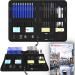 Sketch Pencils Set with Sketchbook 41-Piece Professional Drawing Set and a 50-Sheet Pad for Kids Teens And Adults Complete Artist Kit Includes Pencils Erasers Pastels A Handy Case etc.