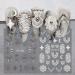 Embossed Bohemian Retro Lace Nail Art Stickers - 4 Sheets for Women and Girls - Buy Online on SooperMarket.com