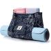 WLLWOO Yoga Bag for Women | Canvas Tote Mat Carrier for Pilates | Travel Beach Workout Leaf Design - Buy Online on SooperMarket.com