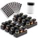 AllSpice InDrawer Spice Rack (24 3 Jars with Labels) 3 Jars 24 Jar + Labels