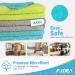 100-Pack AIDEA Microfiber Cleaning Cloths | Lint-Free, Highly Absorbent | for House, Kitchen, Car, Window | 12in.x12in. | Streak-Free Cleaning Solution - Buy Online on SooperMarket.com