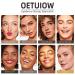 Eyebrow Stamp Stencil Kit - 24 Reusable Stencils | Waterproof Trio Brow Makeup Kit (Dark Brown) - Buy Online on SooperMarket.com
