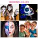 Professional Mardi Gras Makeup Set - Water Current 30g x 2 Colors | Ideal for Halloween & Carnival Parties | White & Blue - Buy Online on SooperMarket.com