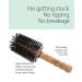 Ibiza Hair Professional Round Boar Hair Brush - Lightweight Cork Handle, Reinforced Bristles - Adds Texture & Shine for Medium to Long Hair - Buy Online on SooperMarket.com