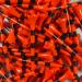 2-3/4" Pride Performance Golf Tee Striped 100 Count Citrus Orange