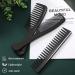 3-Piece Wide Tooth Detangling Hair Comb Set | Carbon Fiber Styling Cutting Comb for Women | Anti-Static Heat Resistant | Ideal for Curly, Straight, and Long Hair | Black - Buy Online on SooperMarket.com