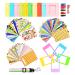 Sunmns Colorful Bundle Set Accessories Compatible with Fujifilm Instax Mini 11/9/ 8/90/ 70 Camera, Accessory Include Film Sticker, Desk Frames, Hanging Frame, Strap