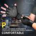 iHuan Ventilated Weight Lifting Gloves with Wrist Wrap Support - Full Palm Protection for Men & Women - Ideal for Weightlifting, Training, Fitness - Black (Large) - Buy Online on SooperMarket.com