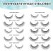Sisily 3D Artificial Eyelashes with Glue - 10 Pairs Reusable Handmade Multipack | Course Black C-10 - Buy Online on SooperMarket.com
