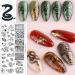 NICENEEDED Snake Nail Art Stamping Plates Geometry Nail Stamp Templates for Nail Art Equipment Animal Design Nail Plate for DIY Nail Decor Nail Art Tools - Buy Online on SooperMarket.com