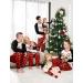 PatPat Family Christmas Pajamas Set | Tree Snowflake Letters Print | Long Sleeve | Red/Black | Men XL - Buy Online on SooperMarket.com