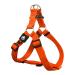 DDOXX Nylon Step-In Dog Harness - Adjustable Chest Puppy Harness for All Sizes - XXS (Orange) Orange XXS - 1.0 x 26-35 cm