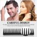 3-Piece Wide Tooth Detangling Hair Comb Set | Carbon Fiber Styling Cutting Comb for Women | Anti-Static Heat Resistant | Ideal for Curly, Straight, and Long Hair | Black - Buy Online on SooperMarket.com