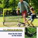 LIBERRWAY Soccer Goal 4'x 3' Portable Kids Soccer Goals for Backyard or Indoor Pop Up Soccer Net with 6 Training Cones  Carrying Bag  8 Ground Stakes  2 Set - Buy Online on SooperMarket.com