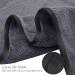 Luxury Silk Hemming Towel Set - Dark Grey 6 Piece - Quick Drying Microfiber Towels for Bath, Fitness, Sports, Yoga, Travel - Ultra Soft and Lightweight - Buy Online on SooperMarket.com