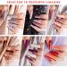 Lavender Violets Gel Nail Polish 21 Pcs New Year Gift Set Nude Grey Orange Red Glitter Valentine's Day UV LED Varnish Soak Off Shellac Nail Polish Base Glossy n Matte Top Coat Sliver Gold Manicure 987 Birthday Gift-987 - Buy Online on SooperMarket.com