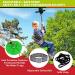 98ft Zip Line Kit for Kids & Adults up to 330lb | Zipline Spring Brake & Safety Harness | Trolley with Handle & Thickened Seat | Backyard Playground Entertainment - Green - Buy Online on SooperMarket.com