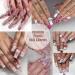 BELICEY Creamy-White Pearls Heart Nail Art Charms - 500pcs Mixed Flatback Pearls for Cute 3D Nails Design & DIY Jewelry - S2-White - Buy Online on SooperMarket.com