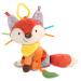 Skip Hop Bandana Buddies Baby Activity and Teething Toy with Multi-Sensory Rattle and Textures  Fox