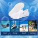 Spesoul Water Sports Shoes - Quick Dry Barefoot Aqua Shoes for Beach, Pool, Surf, Yoga - White Mesh, 8 Women/6.5 Men - Buy Online on SooperMarket.com