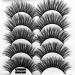 Outopen 3D Mink Lashes Natural Wispy False Eyelashes 15mm Fluffy Long Eye Makeup Tools 5 Pairs Pack | A01-Q1 (13-15MM) - Buy Online on SooperMarket.com