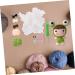 Lurrose 4 Sets Wool Doll Crochet Hook Key Hanging Decor Supply Knitted Key Pendants Crochet Supplies Simple - Buy Online on SooperMarket.com