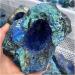 Natural Azurite Raw Gemstone Needle Cluster Malachite Geode Crystal Specimen Reiki Stone Collectible 1pc Stone Collection 400-500g - Buy Online on SooperMarket.com
