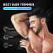 Premium Body Hair Trimmer for Men - Electric Razor for Pubic Armpits & Breasts with Charging Station - Buy Online on SooperMarket.com