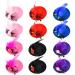 12 Pieces Mini Hat Clips Tea Party Hats for Girls Fascinator Mini Hat Hair Clips with Ribbon Flowers Faux Feather Mesh Bow Barrette Hairpin for Girls Toddler Costume Accessory