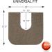 Resilia Rounded Commode Potty Training Mats - Super-Absorbent 2-Pack Universal Bathroom Protector Pads for Kids, Tan - Buy Online on SooperMarket.com