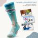 Buy Outdoormasters Unisex Ski Socks - Breathable Winter Snowboarding Socks for Girls & Boys | OTC Design & Anti-Slip Cuffs | Woodland Green (30-36) - Buy Online on SooperMarket.com