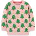 Girls Cotton Sweatshirt | Long Sleeve Casual Jumper for Toddler | Age 2-3 Years | Christmas Trees | Kids T-Shirt - Buy Online on SooperMarket.com