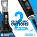 OVLUX Advanced Hair Clipper Kit - Corded/Cordless Ergonomic LED Display Stainless Steel Blades Men's Hair & Beard Styling - 4 Guide Combs & Accessories - Buy Online on SooperMarket.com