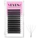 VEYES INC YY Lash Extensions Tray C/D curl 9-15mm Mixed Length Premade Volume Eyelash Fans Professional Lash Extension Supplies Matte Black(5D-W 0.07 D-curl 9-15mm) 5D-W 0.07-D