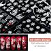 4 Sheets Christmas Nail Art Stickers 5D Embossed Snowflake Nail Decals Self-Adhesive Nail Stickers with Tweezers DIY Christmas Nail Design Decoration for Women Girls Style1 - Buy Online on SooperMarket.com