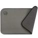 SINLAND Microfiber Pet Food Mat Super Water Absorbent Dog Feeding Mat Anti-Slip Pet Bowl Mat with Anti-Skid Backing 21 Inch x 32 Inch Grey Rectangle
