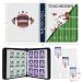 900 Pockets Football Card Binder - Trading Card Holder Album with Sleeves Protectors for Sports Cards - Buy Online on SooperMarket.com
